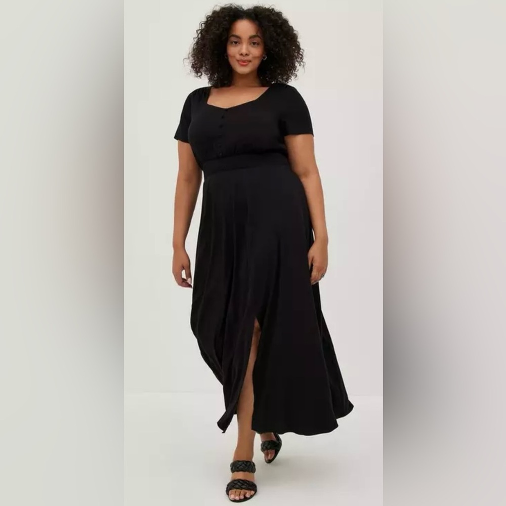 Maxi Challis Smocked Waist Dress